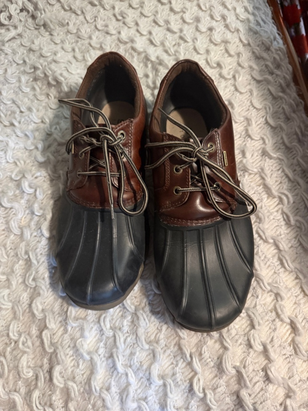 Men's Brown and Black Duck Shoes